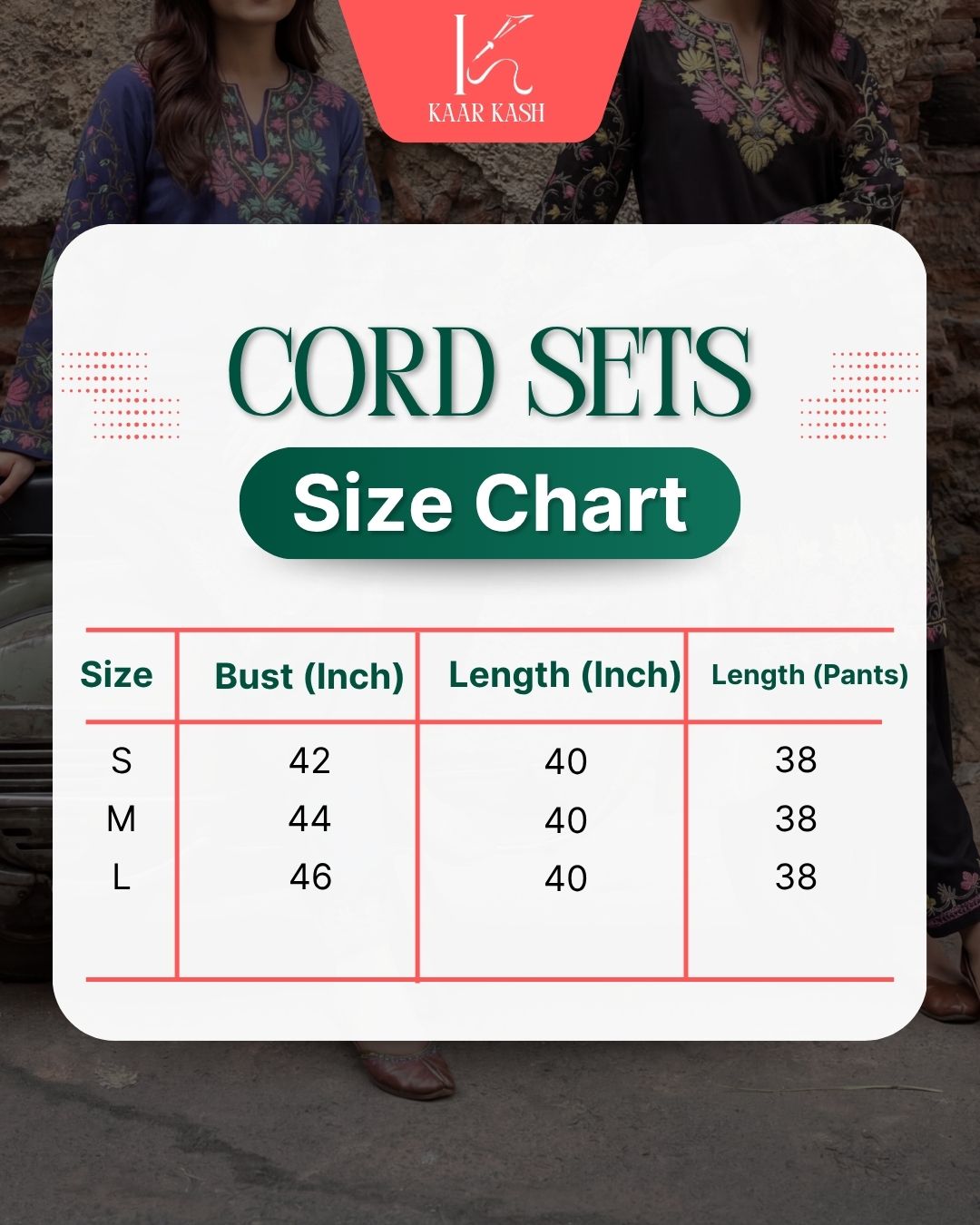 Noor : Aari embroidery summer Co-Ord Set | Red Rose
